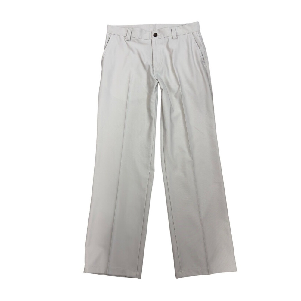 Adidas Climalite Golf Pants Mens 32 x 34 Light Tan Chino Flat Front